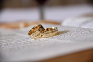 Wedding Rings on a Bible